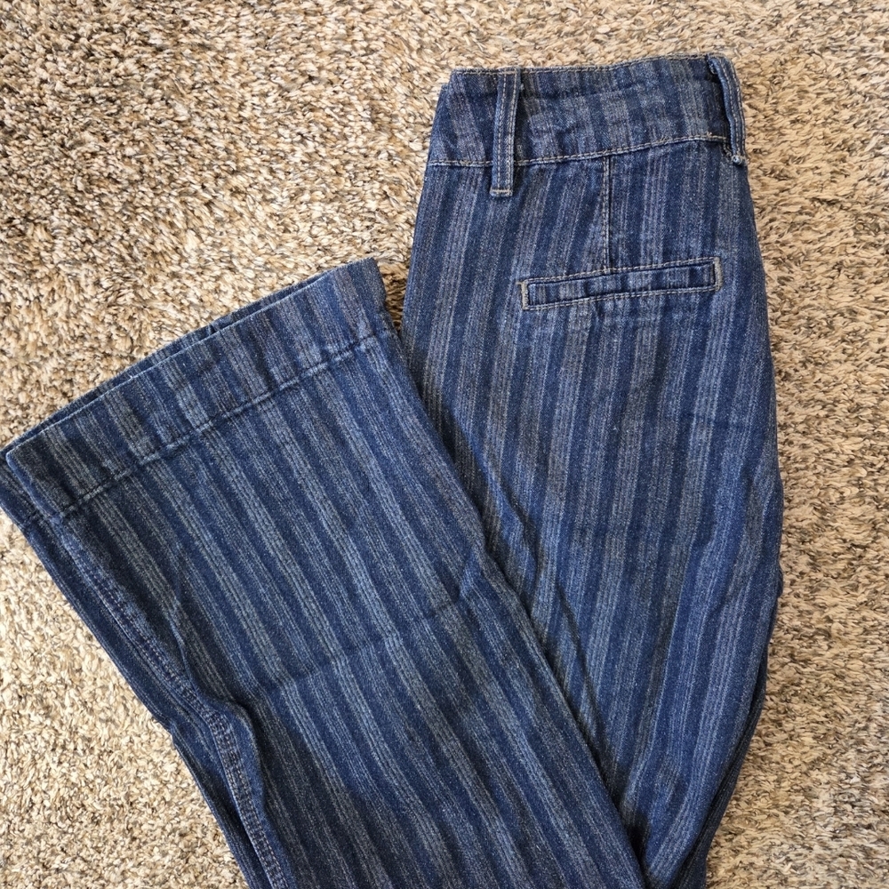 Blue Striped Women’s Jeans